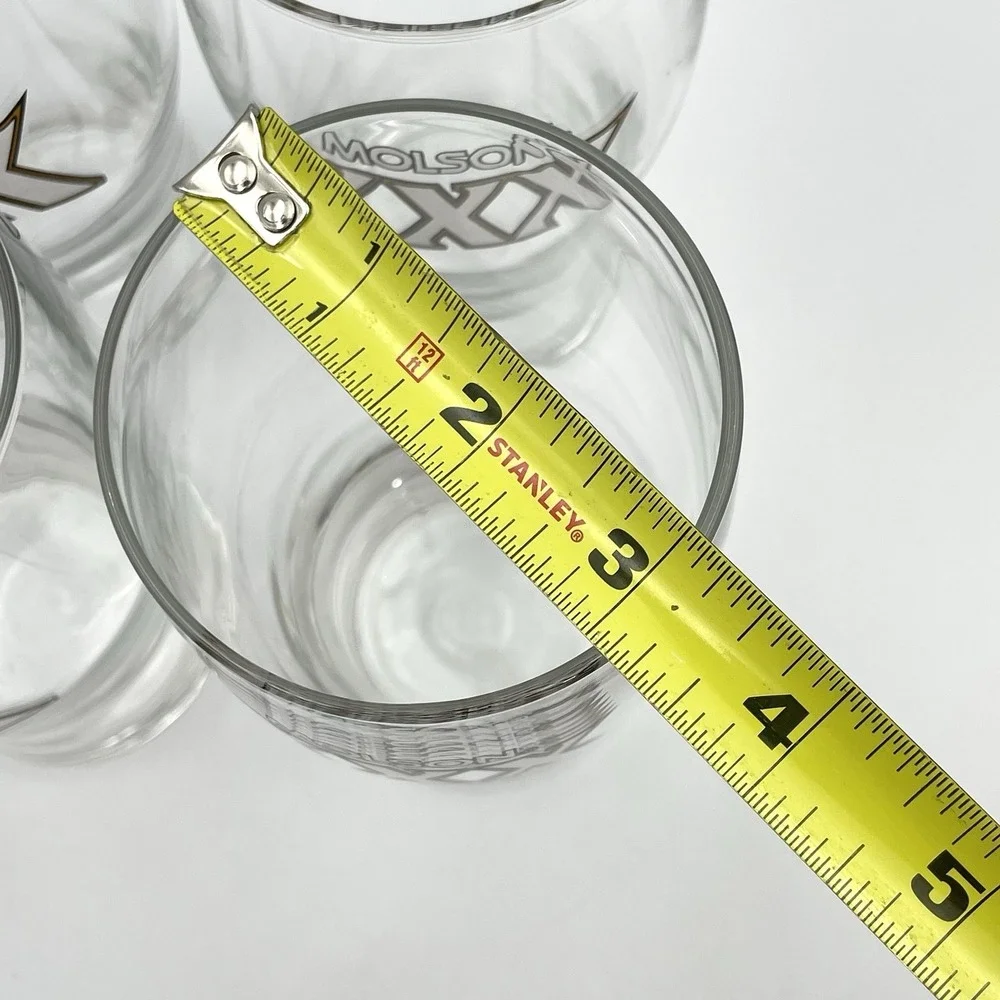 Set of‎ 4 Molson XXX Beer Glasses 6¼